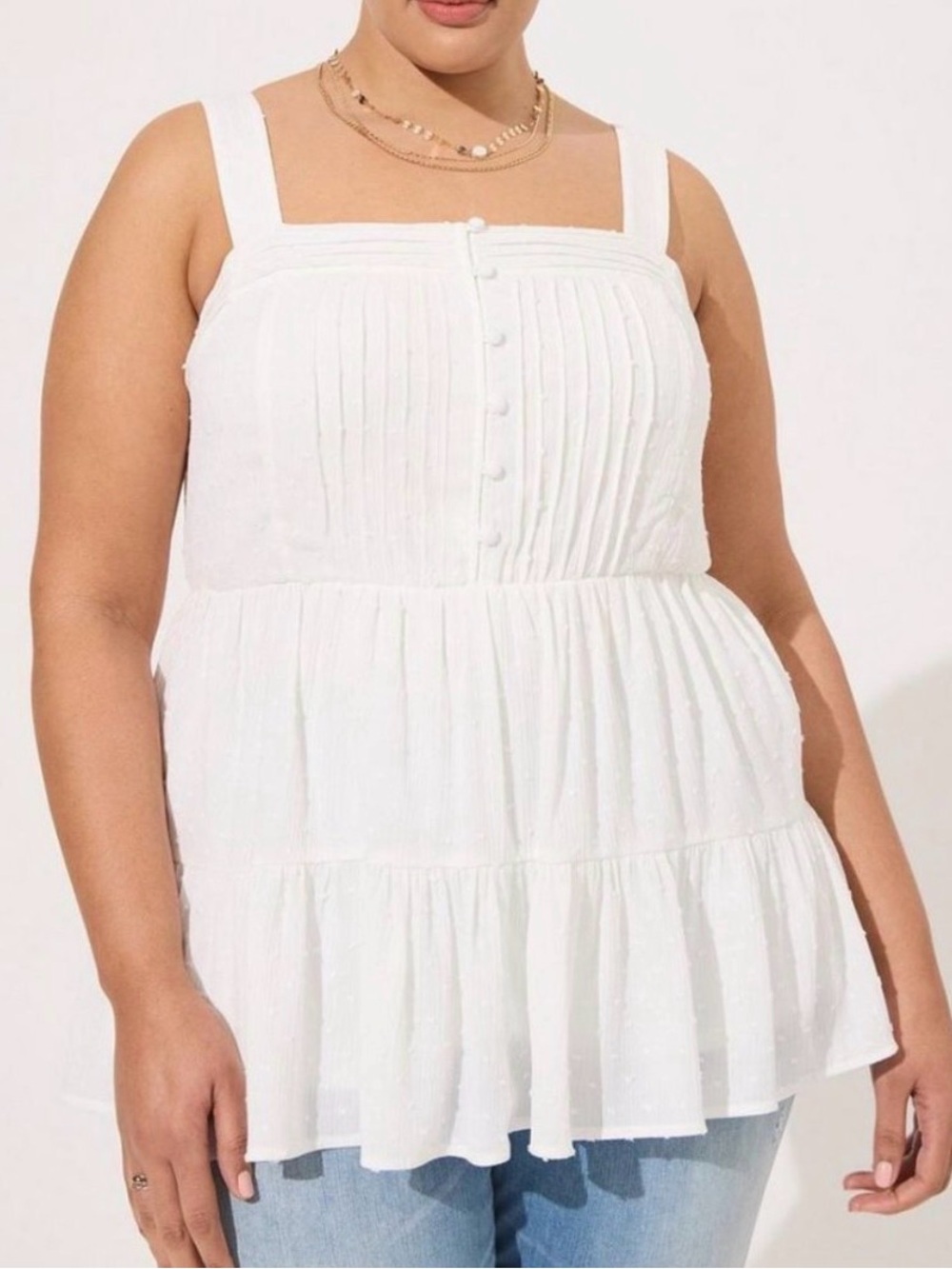NWT Torrid Crinkle Gauze Tank Top